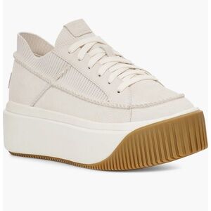 UGG Beige and White Casual Sneakers